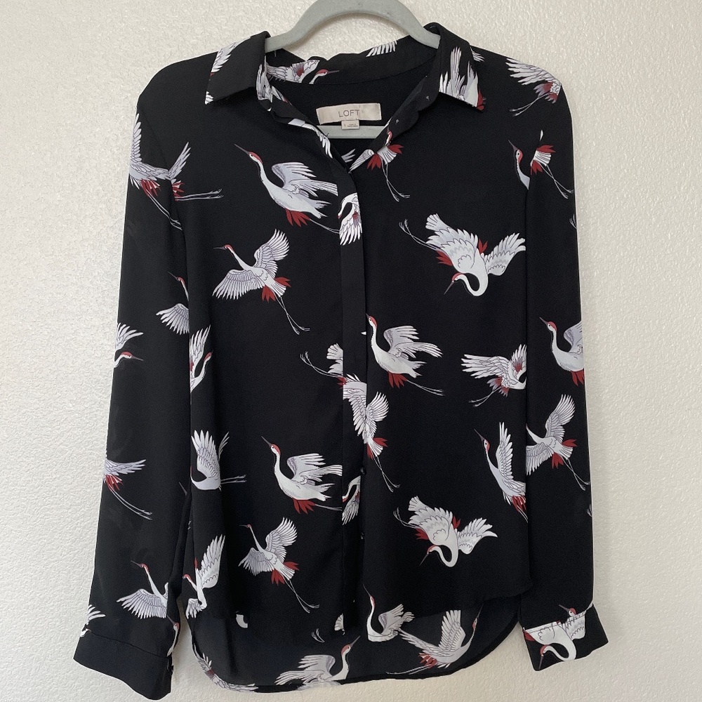 Polyester Heron Blouse
